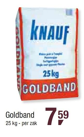 Promoties Goldband - Knauf - Geldig van 24/02/2010 tot 09/03/2010 bij Makro