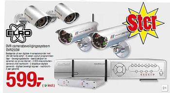 Promoties DVR camerabeveiligingssysteem  - Elro - Geldig van 24/02/2010 tot 09/03/2010 bij Makro