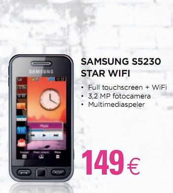 Promoties STAR WIFI - Samsung - Geldig van 24/02/2010 tot 15/03/2010 bij ALLO Telecom