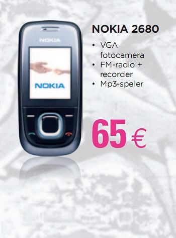 Promoties Noki a 2680 - Nokia - Geldig van 24/02/2010 tot 15/03/2010 bij ALLO Telecom