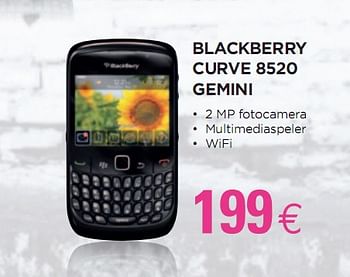 Promoties GEMINI - Blackberry - Geldig van 24/02/2010 tot 15/03/2010 bij ALLO Telecom