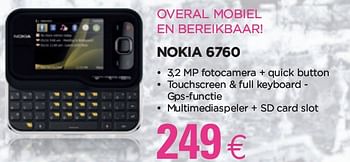 Promoties NOKIA 6760 - Nokia - Geldig van 24/02/2010 tot 15/03/2010 bij ALLO Telecom