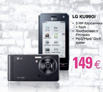 Promoties LG KU990i - LG - Geldig van 24/02/2010 tot 15/03/2010 bij ALLO Telecom