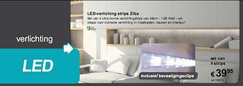 Promoties LED-verlichting strips Ziba - Huismerk - Free Time - Geldig van 01/03/2010 tot 28/03/2010 bij Freetime