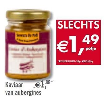 Promotions Kaviaar van aubergines - Produit maison - O'Cool  - Valide de 02/03/2010 à 27/03/2010 chez O'Cool