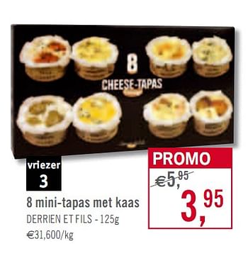 Promoties 8 mini-tapas met kaas - Diepvries afdeling - Geldig van 02/03/2010 tot 27/03/2010 bij O'Cool