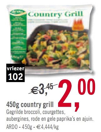 Promoties 450g country grill - Diepvries afdeling - Geldig van 02/03/2010 tot 27/03/2010 bij O'Cool