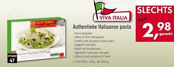 Promoties Authentieke Italiaanse pasta - Diepvries afdeling - Geldig van 02/03/2010 tot 27/03/2010 bij O'Cool