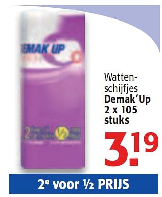 Promoties Wattenschijfjes - Demak'Up - Geldig van 03/03/2010 tot 16/03/2010 bij Alvo
