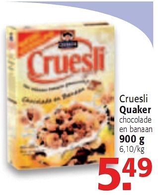 Promoties Cruesli - Quaker - Geldig van 03/03/2010 tot 16/03/2010 bij Alvo