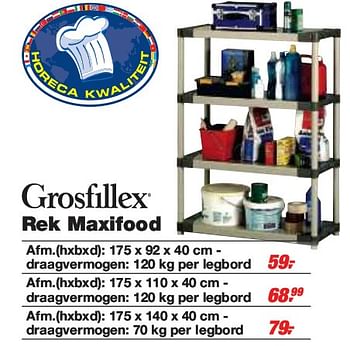 Promoties Rek Maxifood - Grosfillex - Geldig van 10/03/2010 tot 23/03/2010 bij Makro