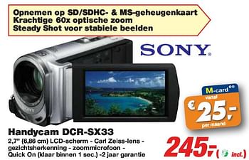 Promoties Handycam - Sony - Geldig van 10/03/2010 tot 23/03/2010 bij Makro
