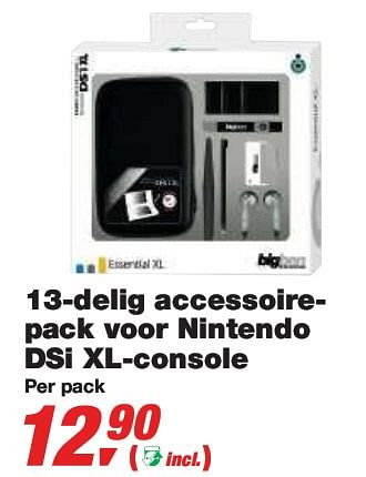 Promotions 13-delig accessoirepack voor Nintendo DSi XL-console - Nintendo - Valide de 10/03/2010 à 23/03/2010 chez Makro