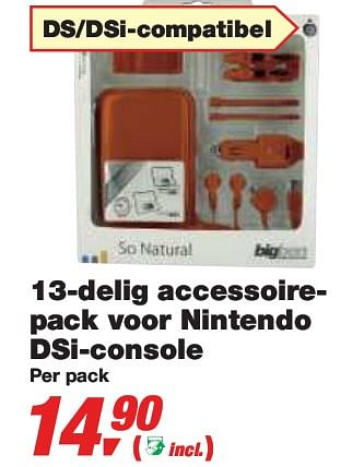 Promoties 13-delig accessoirepack voor Nintendo DSi-console - Nintendo - Geldig van 10/03/2010 tot 23/03/2010 bij Makro