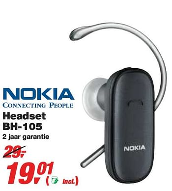 Promotions Headset BH-105 - Nokia - Valide de 10/03/2010 à 23/03/2010 chez Makro