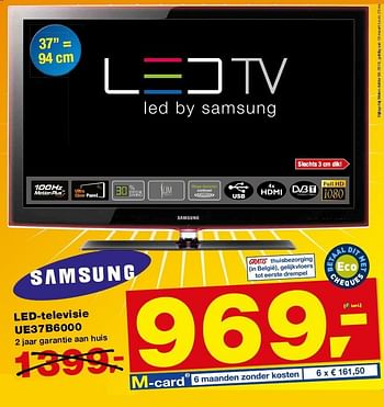 Promotions LED-televisie - Samsung - Valide de 10/03/2010 à 23/03/2010 chez Makro