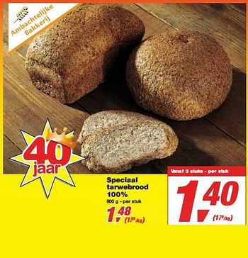 Promotions Speciaal bruin brood 20% - Produit maison - Makro - Valide de 10/03/2010 à 23/03/2010 chez Makro