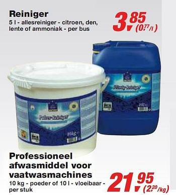 Promoties Professioneel afwasmiddel voor vaatwasmachines - Quality Metro - Geldig van 10/03/2010 tot 23/03/2010 bij Makro