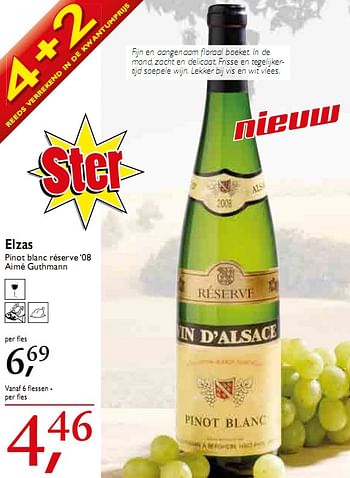 Promoties Elzas - Witte wijnen - Geldig van 10/03/2010 tot 23/03/2010 bij Makro
