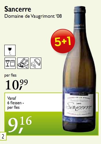Promotions Sancerre - Vins blancs - Valide de 10/03/2010 à 23/03/2010 chez Makro