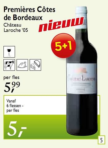 Promoties Premières Côtes de Bordeaux - Rode wijnen - Geldig van 10/03/2010 tot 23/03/2010 bij Makro