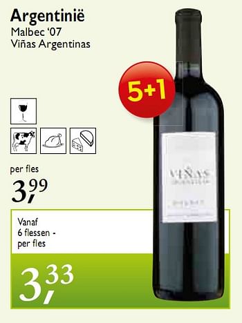 Promotions Argentinië - Vins rouges - Valide de 10/03/2010 à 23/03/2010 chez Makro