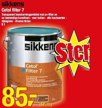 Promoties Cetol filter 7 - Sikkens - Geldig van 10/03/2010 tot 23/03/2010 bij Makro