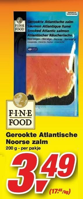 Promoties Gerookte Atlantische Noorse zalm - Fine Food - Geldig van 10/03/2010 tot 23/03/2010 bij Makro