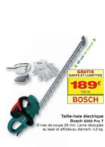 Promotions Taille-haie électrique - Bosch - Valide de 10/03/2010 à 29/03/2010 chez BricoPlanit