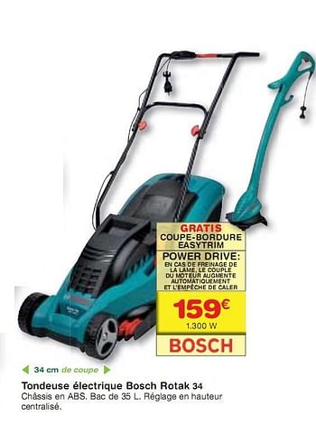 Promotions Tondeuse électrique - Bosch - Valide de 10/03/2010 à 29/03/2010 chez BricoPlanit