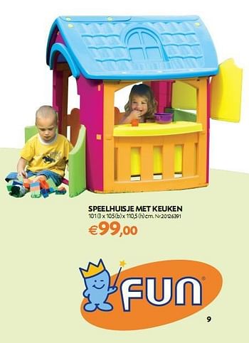 Promoties SPEELHUISJE MET KEUKEN - Huismerk - Fun - Geldig van 11/03/2010 tot 19/04/2010 bij Fun