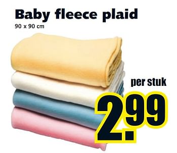 afwijzing lastig vasthoudend Huismerk - Wibra Baby fleece plaid - Promotie bij Wibra