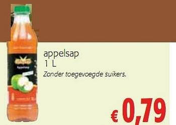 Colruyt appelsap 1 L Zonder toegevoegde suikers. - Promotie bij Colruyt