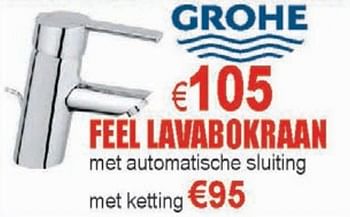 Promoties Feel Lavabokraan - Grohe - Geldig van 18/03/2010 tot 31/03/2010 bij Cevo Market