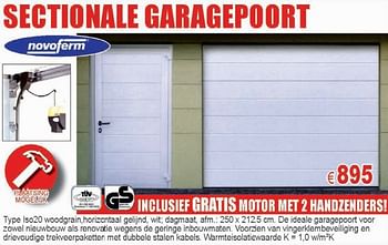 Promoties sectionale garagepoort - Novoferm - Geldig van 18/03/2010 tot 31/03/2010 bij Cevo Market