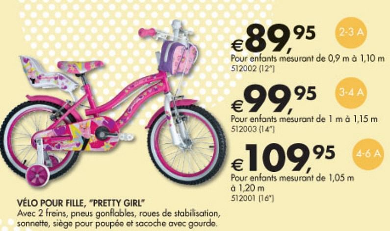 Produit maison Dreamland VELO POUR FILLE PRETTY GIRL En