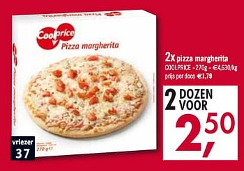 Promoties pizza margherita - Coolprice - Geldig van 23/03/2010 tot 03/04/2010 bij O'Cool