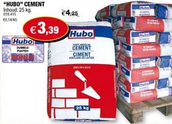 Promoties Cement - Huismerk - Hubo  - Geldig van 24/03/2010 tot 11/04/2010 bij Hubo