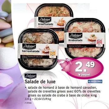 Respect Lief vallei Produit maison - Lidl Salade de luxe - En promotion chez Lidl