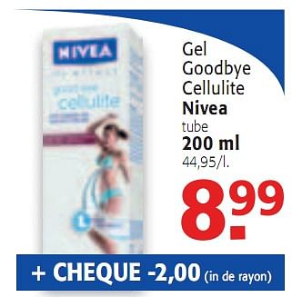 Promoties Gel Goodbye Cellulite - Nivea - Geldig van 31/03/2010 tot 13/04/2010 bij Alvo