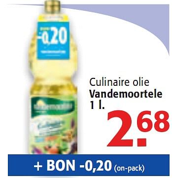 Promoties culinaire olie - Vandemoortele - Geldig van 31/03/2010 tot 13/04/2010 bij Alvo