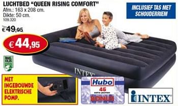 Promoties Luchtbed Queen Rising Comfort - Intex - Geldig van 31/03/2010 tot 18/04/2010 bij Hubo