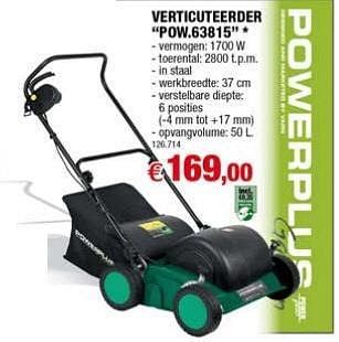 Promotions Verticuteerder - Powerplus - Valide de 07/04/2010 à 30/06/2010 chez Hubo
