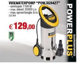 Promoties Vuilwaterpomp - Powerplus - Geldig van 07/04/2010 tot 30/06/2010 bij Hubo