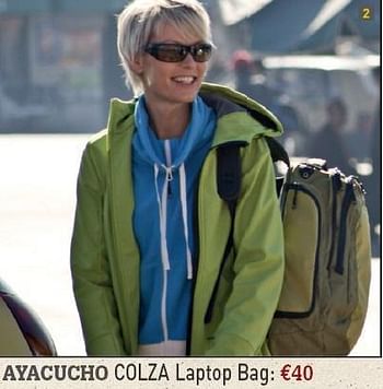 Promotions Colza Laptop Bag - AYACUCHO - Valide de 12/04/2010 à 30/04/2010 chez A.S.Adventure