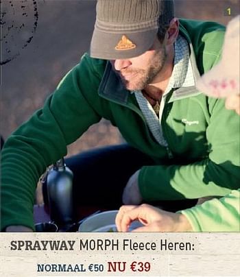 Promoties MORPH Fleece Heren - Sprayway - Geldig van 12/04/2010 tot 30/04/2010 bij A.S.Adventure