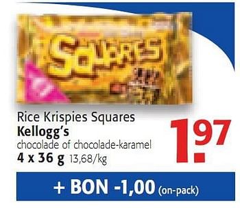 Promoties Rice Krispies Squares - Kellogg's - Geldig van 14/04/2010 tot 27/04/2010 bij Alvo