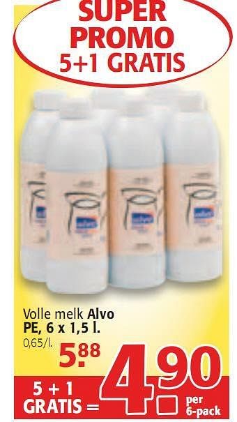 Promoties Volle melk - Huismerk - Alvo - Geldig van 14/04/2010 tot 27/04/2010 bij Alvo
