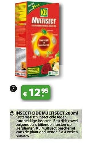 KB Insecticide multisect - En promotion chez Group Meno