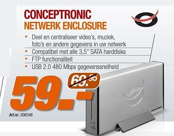 Promoties NETWERK ENCLOSURE - Conceptronic - Geldig van 19/04/2010 tot 03/05/2010 bij Forcom